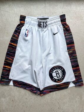 Nike Brooklyn Nets City Edition Swingman Basketball Shorts 30/S